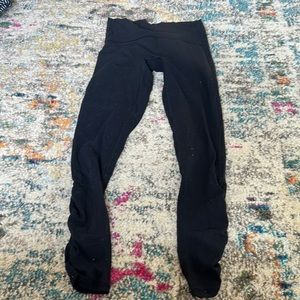 black ivivva leggings, super soft and stretchy material